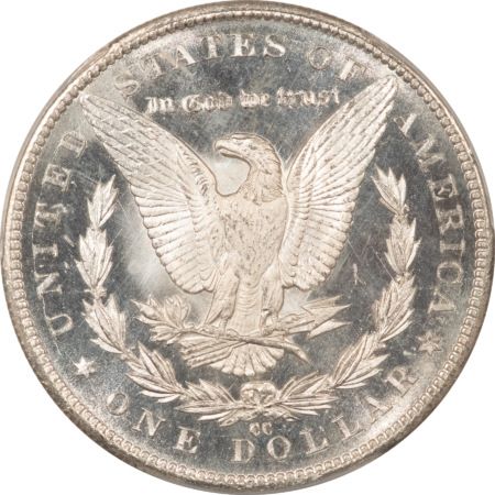 Dollars 1884-CC $1 MORGAN DOLLAR – PCGS MS-65 DMPL, DEEP MIRROR PROOFLIKE CARSON CITY!