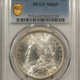 Dollars 1883-CC MORGAN DOLLAR $1, PCGS MS-66, SNOW WHITE, CLEAN PUFFY CHEEK! CARSON CITY