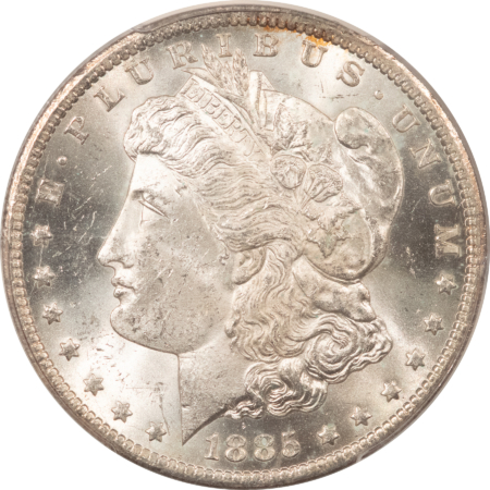 CAC Approved Coins 1885-CC $1 MORGAN DOLLAR PCGS MS-63 BLAST WHITE CHOICE CAC APPROVED CARSON CITY!