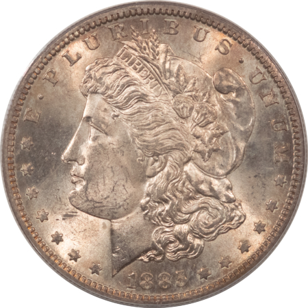 Morgan Dollars 1885-S $1 MORGAN DOLLAR – PCGS MS-63, OLD GREEN HOLDER & PREMIUM QUALITY!