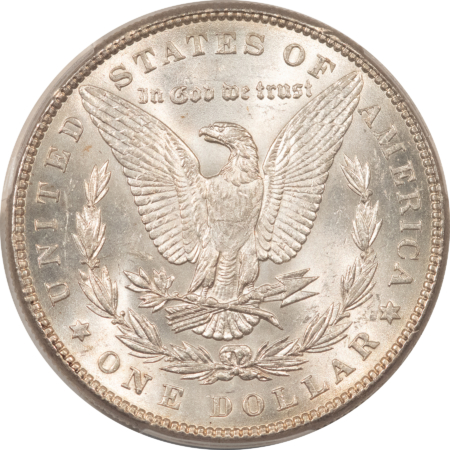 Morgan Dollars 1886 $1 MORGAN DOLLAR – PCGS AU-58, LOOKS UNCIRCULATED, WHITE!