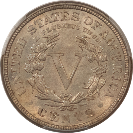 Liberty Nickels 1886 LIBERTY V NICKEL – PCGS AU-53, KEY-DATE, TOUGH IN THIS GRADE!