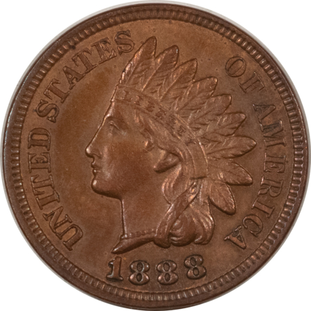 Indian 1888 INDIAN CENT – UNCIRCULATED DETAILS BUT POSSIBLY RECOLORED
