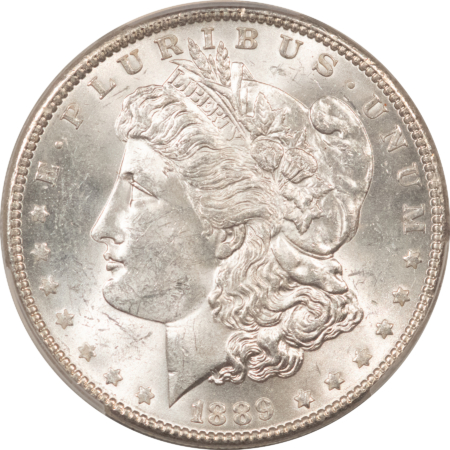 Morgan Dollars 1889 $1 MORGAN DOLLAR – PCGS MS-62 WHITE
