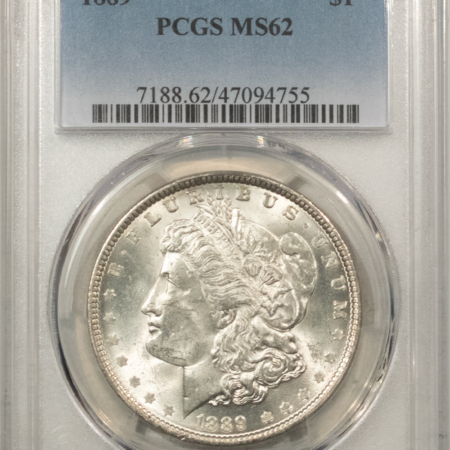 Morgan Dollars 1889 $1 MORGAN DOLLAR – PCGS MS-62