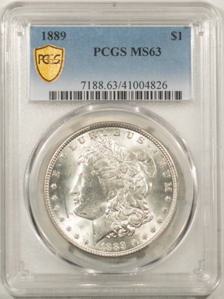 Morgan Dollars 1889 $1 MORGAN DOLLAR – PCGS MS-63