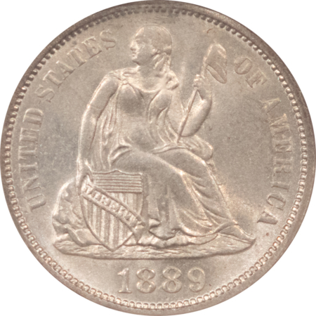 Liberty Seated Dimes 1889 SEATED LIBERTY DIME – NGC MS-63