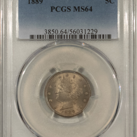 Liberty Nickels 1889 LIBERTY NICKEL – PCGS MS-64!