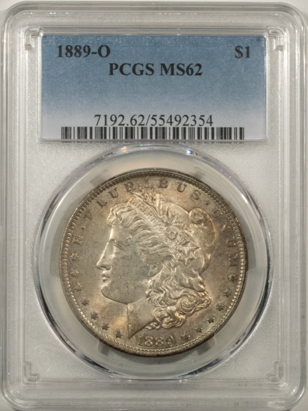 Morgan Dollars 1889-O $1 MORGAN DOLLAR – PCGS MS-62 ORIGINAL