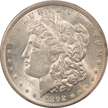 Morgan Dollars 1892 $1 MORGAN DOLLAR – PCGS AU-58, FRESH & FLASHY!