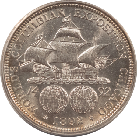 New Certified Coins 1892 COLUMBIAN EXPO COMMEMORATIVE HALF DOLLAR – ANACS MS-63