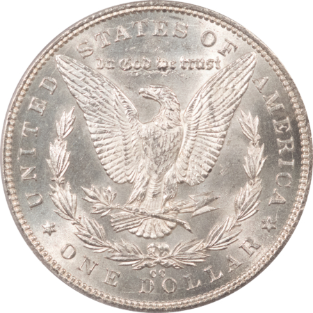 CAC Approved Coins 1892-CC $1 MORGAN DOLLAR – PCGS MS-60 CAC, BLAST WHITE & PQ, POP 3 AT CAC!