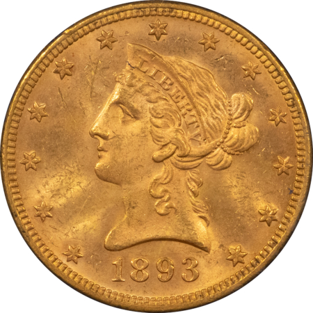 $10 1903 $10 GOLD EAGLE, OLD MTB BANKING CORP SLAB/PORTFOLIO; FRESH CHOICE UNC!