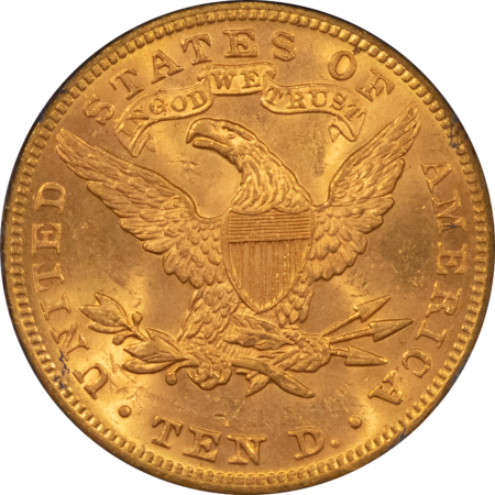$10 1903 $10 GOLD EAGLE, OLD MTB BANKING CORP SLAB/PORTFOLIO; FRESH CHOICE UNC!