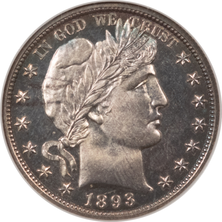 Barber Halves 1893 PROOF BARBER HALF DOLLAR – NGC PR-64 CAMEO, PRETTY & PREMIUM QUALITY!