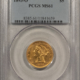$10 1910-D $5 INDIAN GOLD, PCGS MS-62, PREMIUM QUALITY & DOUBLES IN PRICE IN MS-63!