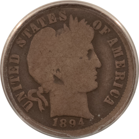 Barber Dimes 1894-O BARBER DIME – ANACS G-4