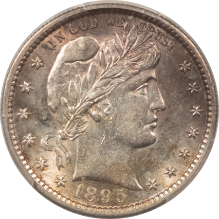 Barber Quarters 1895-S BARBER QUARTER – PCGS AU-55, TOUGH!