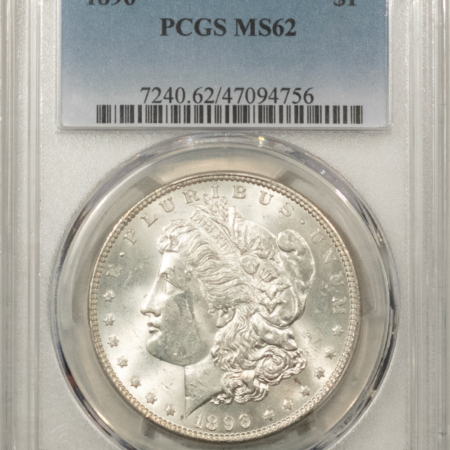 Morgan Dollars 1896 $1 MORGAN DOLLAR – PCGS MS-62
