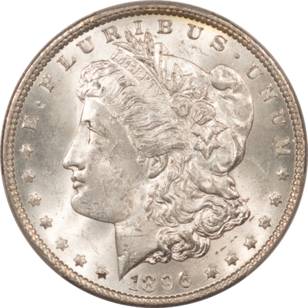 Morgan Dollars 1896 $1 MORGAN DOLLAR – PCGS MS-64 BLAST WHITE