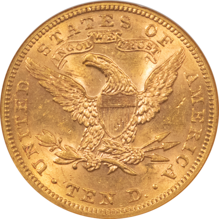$10 1897 $10 LIBERTY GOLD EAGLE – NGC MS-61, LUSTROUS