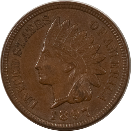 Indian 1897 INDIAN CENT – UNCIRCULATED OR VERY NEARLY SO!