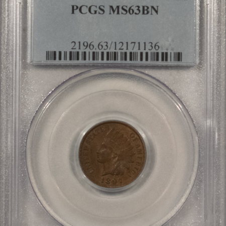 Indian 1897 INDIAN CENT – PCGS MS-63 BN, ORIGINAL & CHOICE