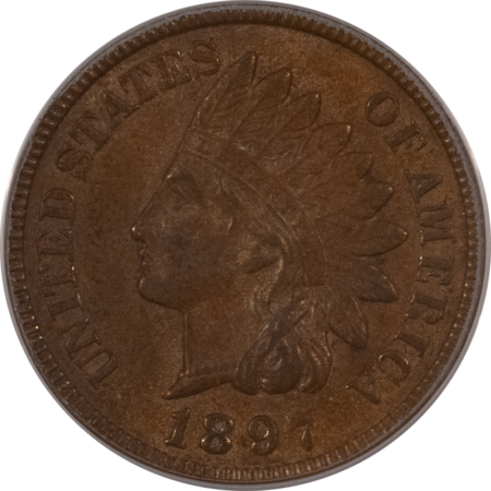 Indian 1897 INDIAN CENT – PCGS MS-63 BN, ORIGINAL & CHOICE