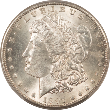 Morgan Dollars 1897-S $1 MORGAN DOLLAR – PCGS MS-63 WHITE & WELL STRUCK