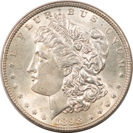 Morgan Dollars 1898 $1 MORGAN DOLLAR – UNCIRCULATED! CLEANED!