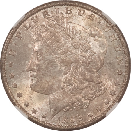 Morgan Dollars 1898-O $1 MORGAN DOLLAR – NGC MS-64, TONED!