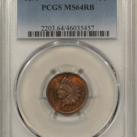 Indian 1899 INDIAN CENT – PCGS MS-64 RB, LUSTROUS!