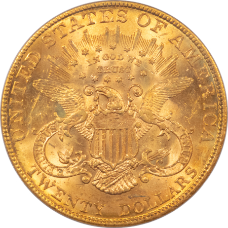 $20 1899-S $20 LIBERTY HEAD DOUBLE EAGLE – NGC AU-58, FLASHY