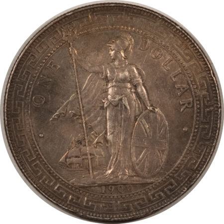New Store Items 1900-B GREAT BRITAIN TRADE DOLLAR KM-T5 – HIGH GRADE EXAMPLE, ORIGINAL SURFACES!