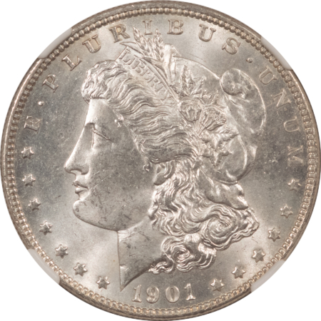 Morgan Dollars 1901-O $1 MORGAN DOLLAR – NGC MS-64, BLAST WHITE & PQ!