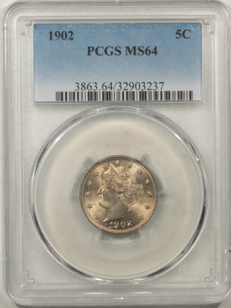 Liberty Nickels 1902 LIBERTY NICKEL – PCGS MS-64