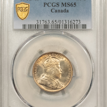New Certified Coins CANADA 1902-H 25c, PCGS MS-65, LUSTROUS, FRESH GEM W/ TREMENDOUS EYE APPEAL-RARE