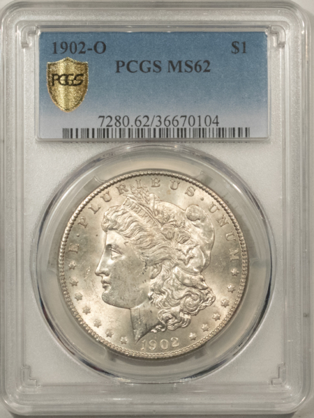 Morgan Dollars 1902-O $1 MORGAN DOLLAR – PCGS MS-62