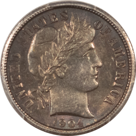 Barber Dimes 1904 BARBER DIME – PCGS AU-58