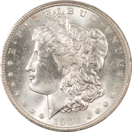 Morgan Dollars 1904-O $1 MORGAN DOLLAR – PCGS MS-64, LOOKS 65+ & PREMIUM QUALITY!