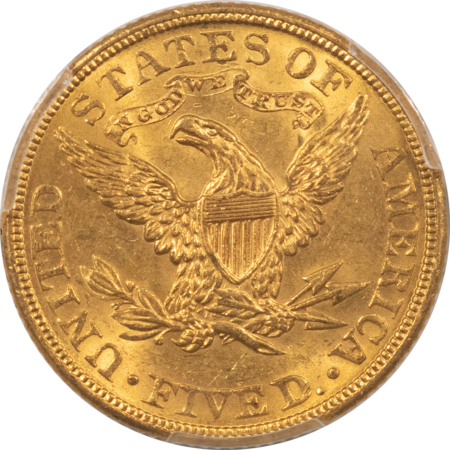 $5 1906 $5 LIBERTY GOLD HALF EAGLE – PCGS MS-64, CAC APPROVED!