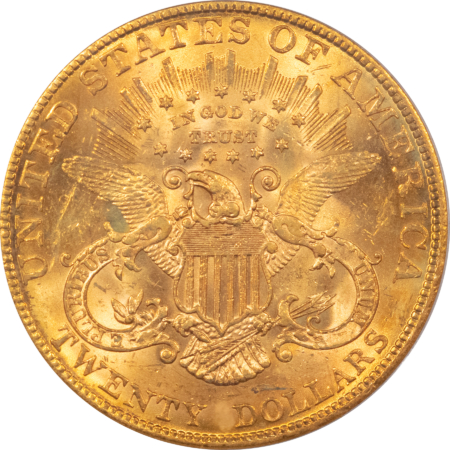 $20 1907 $20 LIBERTY HEAD DOUBLE EAGLE – PCGS MS-61, FINAL $20 LIBERTY!