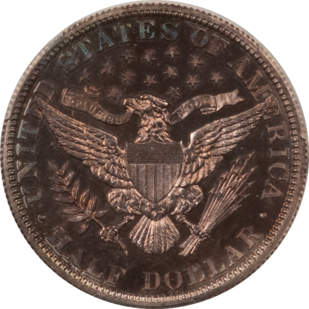 Barber Halves 1909 PROOF BARBER HALF DOLLAR – PCGS PR-64, ATTRACTIVE! SEMI-CAMO!