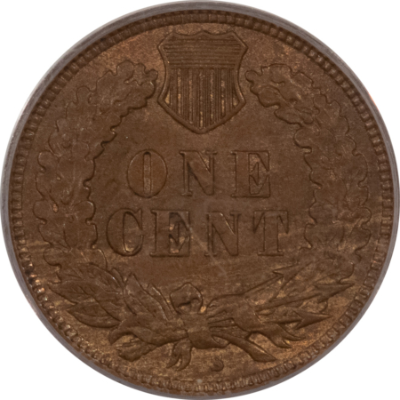 Indian 1909-S INDIAN CENT – PCGS MS-62 BN, KEY-DATE, ORIGINAL, PREMIUM QUALITY!