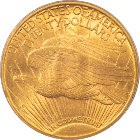 $20 1910 $20 ST GAUDENS GOLD DOUBLE EAGLE – PCGS MS-62, OGH & PQ!