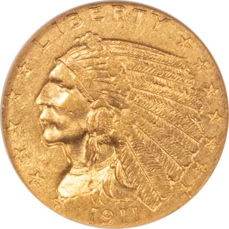 $2.50 1911 $2.50 INDIAN GOLD QUARTER EAGLE – NGC MS-60