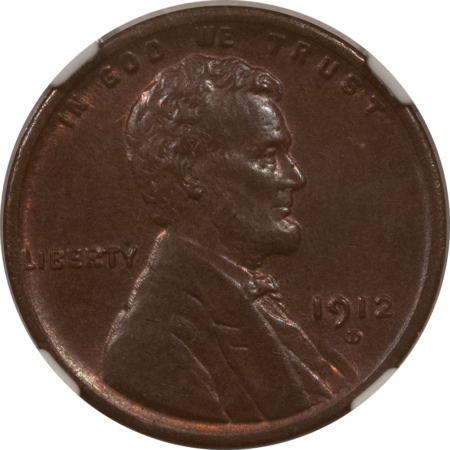 Lincoln Cents (Wheat) 1912-D LINCOLN CENT – NGC MS-63 BN, CHOICE & SMOOTH!
