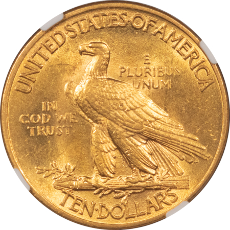 $10 1913 $10 INDIAN GOLD EAGLE – NGC AU-58, FLASHY & LOOKS UNCIRCULATED