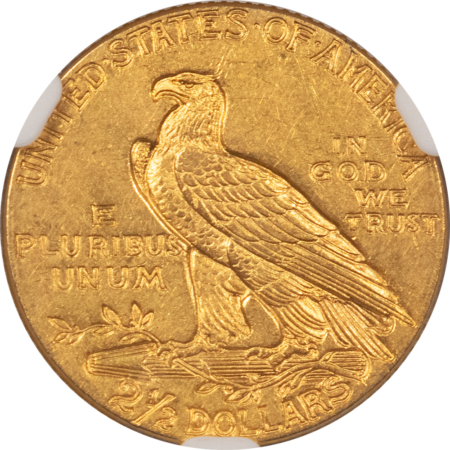 $2.50 1913 $2.50 INDIAN GOLD, NGC MS-62, CHOICE, SLIGHTLY BETTER EARLY DATE!