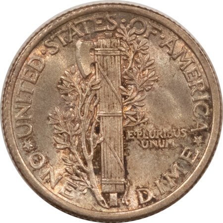 Dimes 1916 MERCURY DIME 10c, ORIGINAL CHOICE UNCIRCULATED W/ CRISP FULL BANDS!